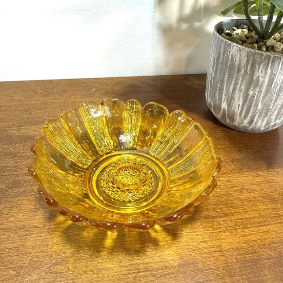 Vintage Depression Glass Candle Holder Amber for Candle Sticks - Picture 1 of 6